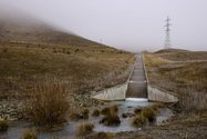Peter Evans, Ohau C Canal Inlet, MacKenzie Country, 2008/2010, Epson 11880, K3 Ultrachrome Inkjet, on Hannemuhle 310 gsm Bright White Photo Rag Fine Art Paper, 400 x 600 mm, image courtesy of the artist and McNamara Gallery