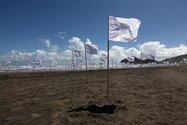 Hector Zamora, White Noise, 2011, performance at Bethells Beach