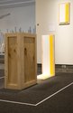 Noel Ivanoff, Disassembled Crate (Painting #2), acrylic on foamboard, plywood and pine construction, assembled: 910 x 555 x 300mm, dissembled dimensions variable