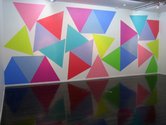 Alexandra Kennedy, Packing Triangles, 2012, acrylic on wall (adaptable site specific work)