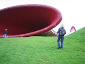 Anish Kapoor, Dismemberment, Site 1, 2009, steel tube and tensioned fabric. Photo by Marian Kerr.