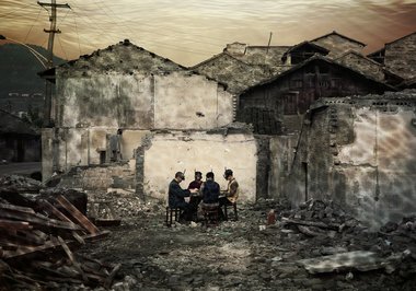 Yang Yi, Old Town of Kaixian: Dormitory on Ring Road (Uprooted #12)   2007  Lightjet print  Courtesy of the artist and M97 Gallery, Shanghai  