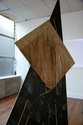 Daniel Webby, Threaded Flats, 2012, detail, polypropylene line, MDF, plywood, aluminium prop. Photo: Xin Cheng