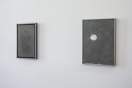 Gavin Hipkins and Karl Fritsch, Der Tiefenglanz II. Installation view. Der Tiefenglanz (Cubist Bust), 2012 [left image] Der Tiefenglanz (Zirkonia), 2012 [right image]  