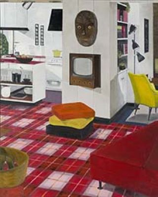 Graham Fletcher | Untitled (from ‘Lounge Room Tribalism’ series) 2010 | Oil on canvas | Purchased 2010 with funds from the Estate of Lawrence F King in memory of the late Mr and Mrs SW King through the Queensland Art Gallery Foundation |