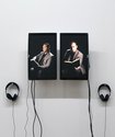 Nathan Pohio, Spyglass Field Recordings Vol.3: Notes towards accessing material from the universe and de-briefing an agent of inner space, 2011, wall mounted monitors with headphones.