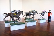 Hannah Kidd's The Race as installed at Milford Galleries