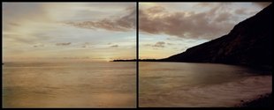 Mark Adams, 8.4.,2002, At Hikiau Heiau, Kealakekua Bay, Hawaii, 2002. Two chromogenic colour prints, each 1200 x 1500 mm
