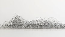 Peter Trevelyan, survey #4, 2013. 0.5mm mechanical pencil leads. Courtesy of the artist