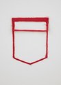 Pip Culbert, Red, 2013, fabric, cotton, 160 x 125 mm