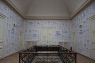 Stephanie Syjuco (FREE TEXTS: An Open Source Reading Room, installation, dimensions variable, 2012). Courtesy of the artist and Bucharest Biennale. Photo by Sorin Florea.
