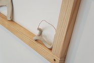 Larissa Goodwin, Pivot Support, 2014, wood, clay, wire, screws. Photo: Karl Bayly