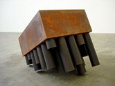 Anton Parsons, Gait, weatherproof steel, wood   500 x 450 x 600 mm