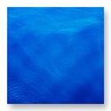 Elizabeth Thomson, Numinous Transitive Blue II, 2014, cast vinyl film, lacquer, contoured wooden panel. 1120 x 1120 x 50 mm