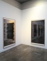 Coen Young, Studies for a Mirror #10 and #11,  acrylic, marble dust, enamel and silver nitrate on paper, both 2125 x 1225 mm