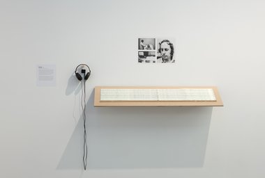 Billy Apple, Alpha State, 1972, photographs, charts and mobile recording. Photo: Jennifer French