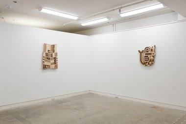 Ngatai Taepa's Tipua as installed at Page Blackie Gallery, Wellington 