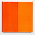 Simon Morris, Half Orange, 2015, acrylic on canvas, 2015, 400 x 400 mm. Photo. Sam Hartnett