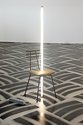 Andrew Barber, Cut rug, 2016, enamel, dimensions vary; Bill Culbert, Chair, 1990 -2016, chair, fluorescent tube, 1530 x 350 x 350 mm.
