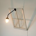 Bill Culbert, Falling Window, 1980 -2016, window, light, 1500 x 700 x 1300 mm
