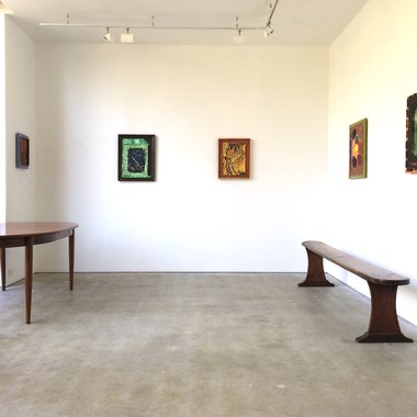 Cat Fooks' Pleasant St exhibition as installed at Anna Miles