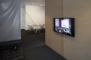 Installation of Anibal Lopez (9A-1 53167) Testimonio, 2012, video, 43.39 min, courtesy of Prometeo Gallery, Italy.