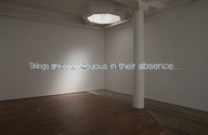 Cerith Wyn Evans, Things are conspicuous in their absence..., 2012, neon, 190 c 4904 mm