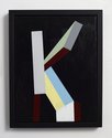 Tony de Lautour, Modern Letter 1, 2017, oil and acrylic on canvas, 355 x 280 mm