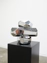 On plinth, Arik Levy, Microrocks Stainless Steel Set, 2016, mirror polished stainless steel, 105 x 32.5 x 29 cm