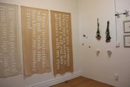 Installation of 'Renegotiating the Feminine Ideal' at Tacit Gallery