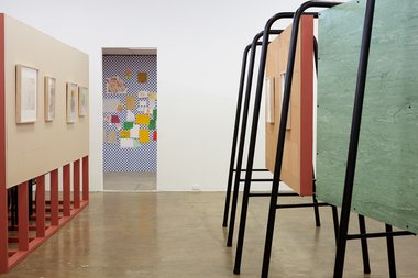 Installation of Susan Te Kahurangi King's Paperdwellers: Works from 1967-1980 at Artspace, Auckland. Photo: Sam Hartnett