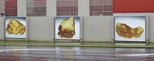 Mary-Louise Browne's Te Tuhi Billboard project, 'Golden,' as installed in 2010.