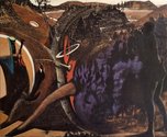 Richard McWhannell, Barkskin, 2018-19, oil on canvas board, 700 x 850 mm