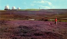 From Postcard Story #10 a.  Fylingdales Moors, Yorkshire, Great Britain. (Many years later / her granddaughter /took it upon herself/ to visit sites of ugliness.)