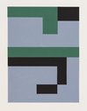 Gordon Walters, Study for Blue/Green 1, 1955, gouache. Image courtesy of the Walters Estate
