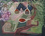 Layla Rudneva-Mackay, Tamarillo Tart, 2017-19, oil on canvas, 410 x 510 mm