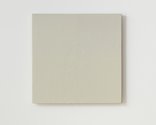 Simon Morris, Colour light (light grey), 2020, acrylic paint, linen, wood, light, 300 x 300 mm. Photo: Sam Hartnett