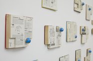 Paul Cullen, Everything, 2004, detail, found books, globes, pencil drawings, silicon coating. Courtesy of the Paul Cullen Archive. Photo: Sam Hartnett