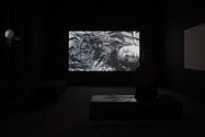 Francisco Huichaqueo, Iiwen, la tierra olor a padre (Iiwen, the earth smells of father), 2013, HD video, 34 mins 45 secs,  courtesy of the artist, installation shot by Sam Hartnett