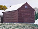 Dick Frizzell, Red Hall, 2004, oil on canvas, 50 x 65 cm