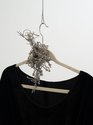 Roman Mitch, Zero Gravitas, 2018 (detail) hanger, velvet Miss Crabb Rise dress, electroplated coralloid clusters, 1220 x 530 x 90 mm. Photo by Sam Hartnett