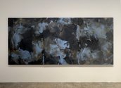 Erin Lawlor, Minotaur (Dream), 2023, oil on canvas, 160 X 360 cm